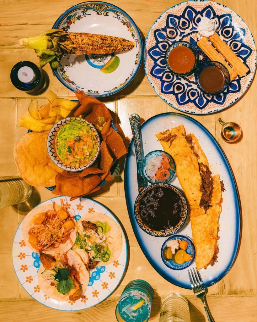 Texas platter at a Houston restaurant