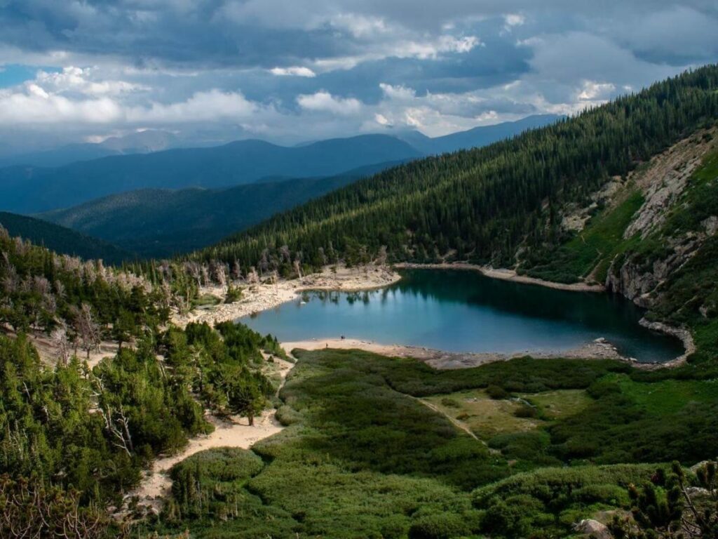 Historic buildings lining Main Street in Idaho Springs Colorado