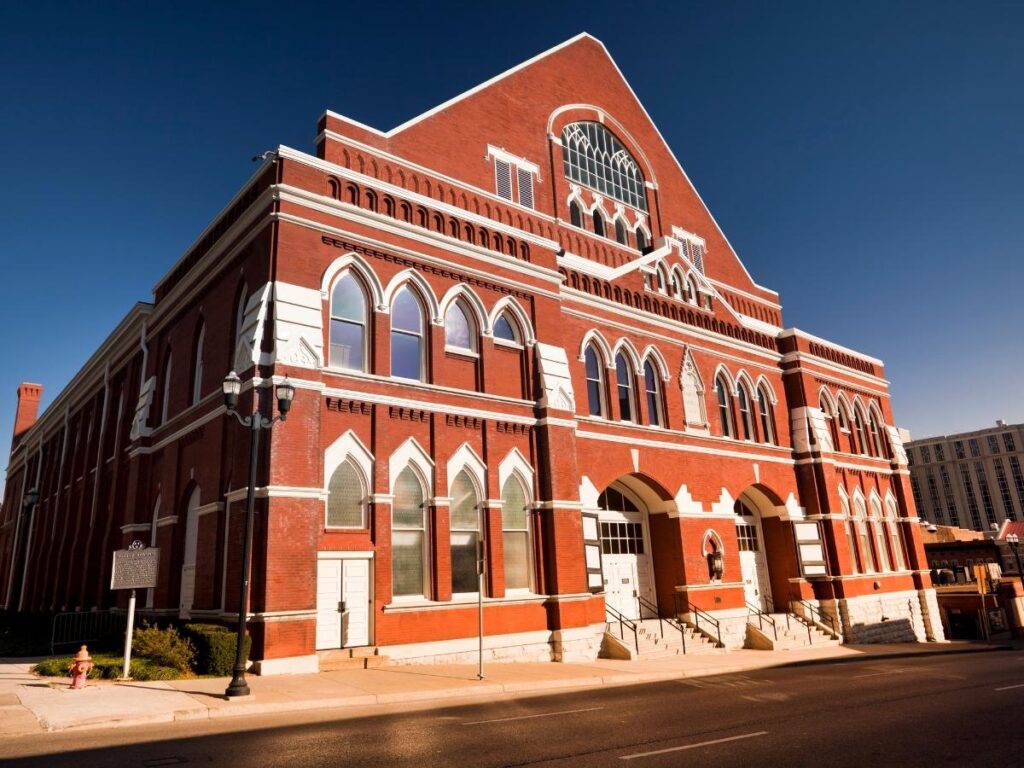 Historic Ryman Auditorium in downtown Nashville