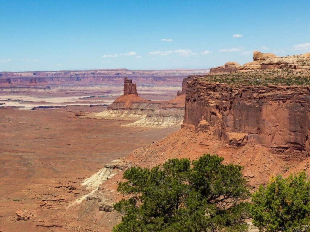 Expansive canyon views from Island in the Sky district in Canyonlands National Park