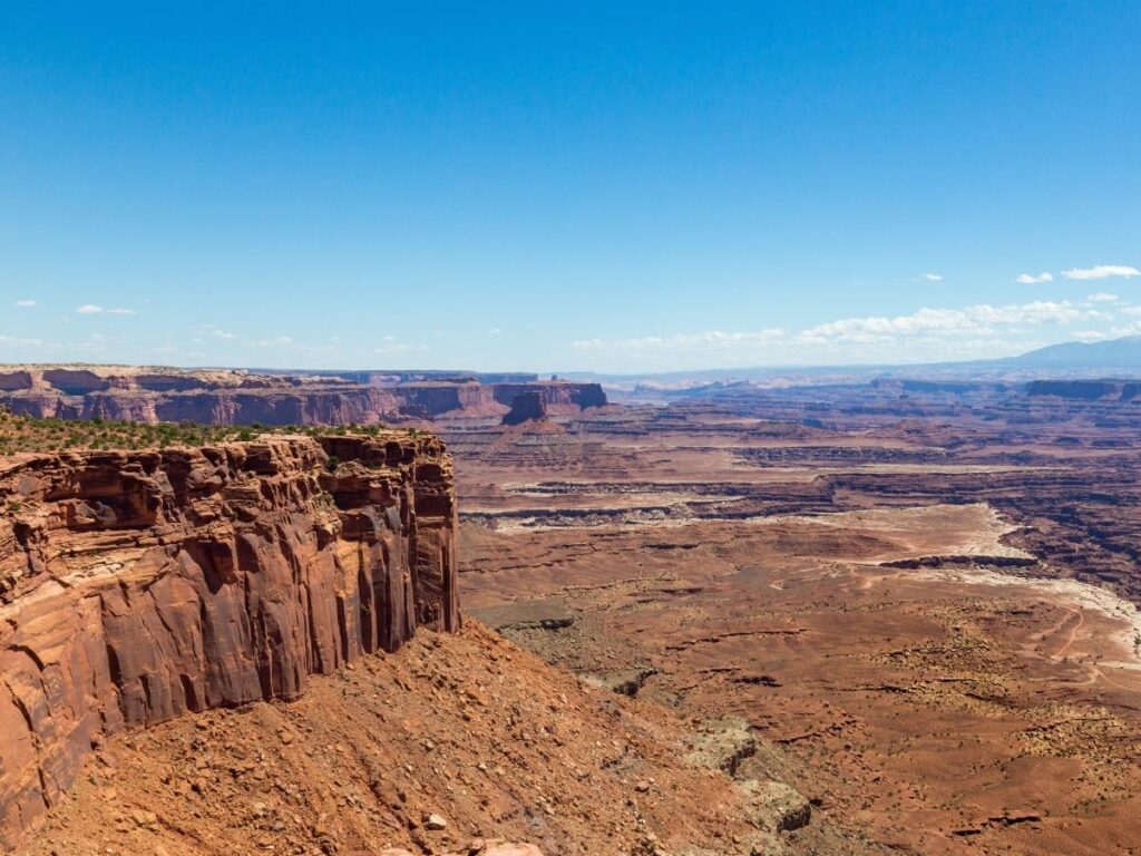 Expansive canyon views from Island in the Sky district in Canyonlands National Park