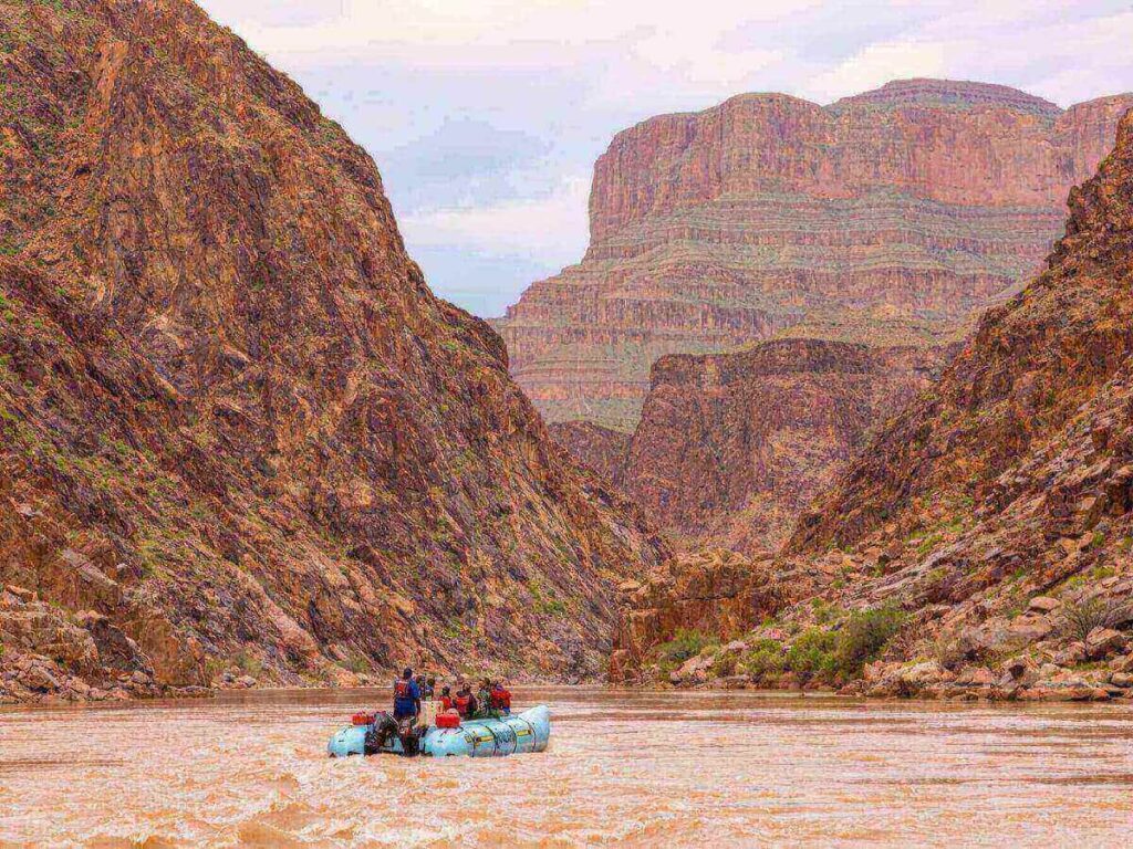 Scenic rafting trip on the Colorado River near Moab