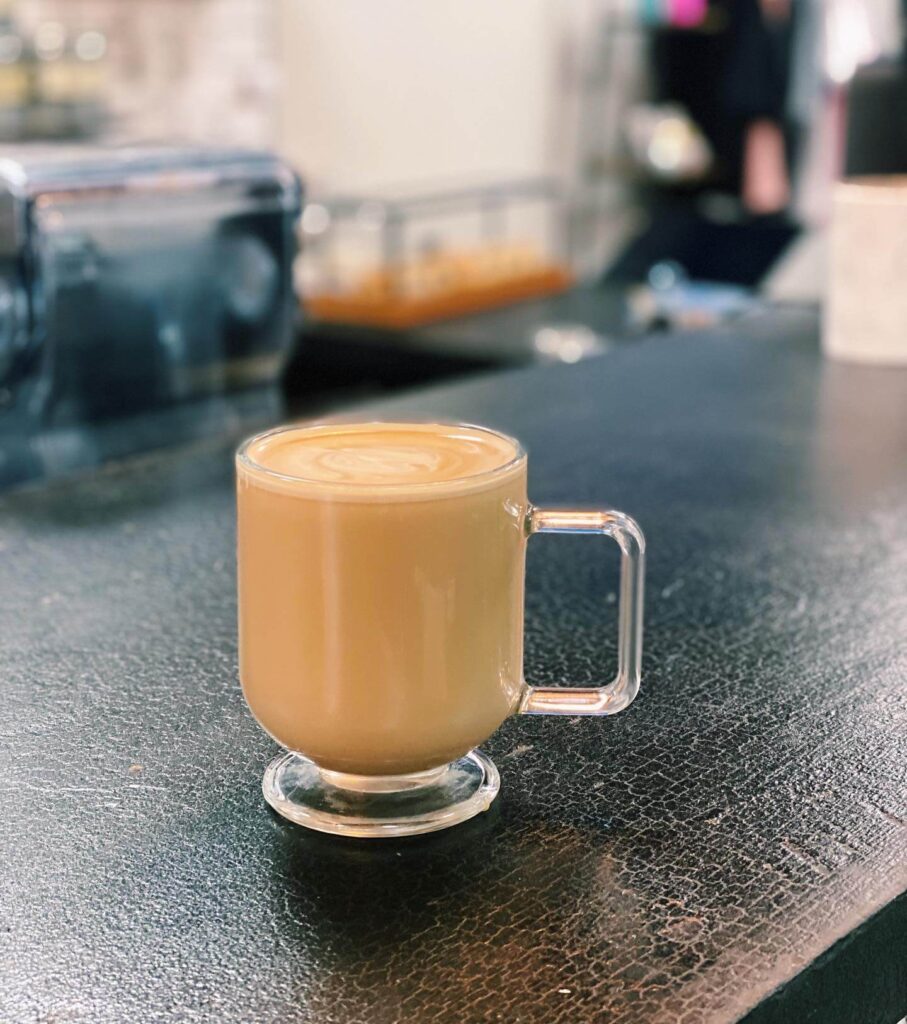 Cuban cafecito served in a small cup