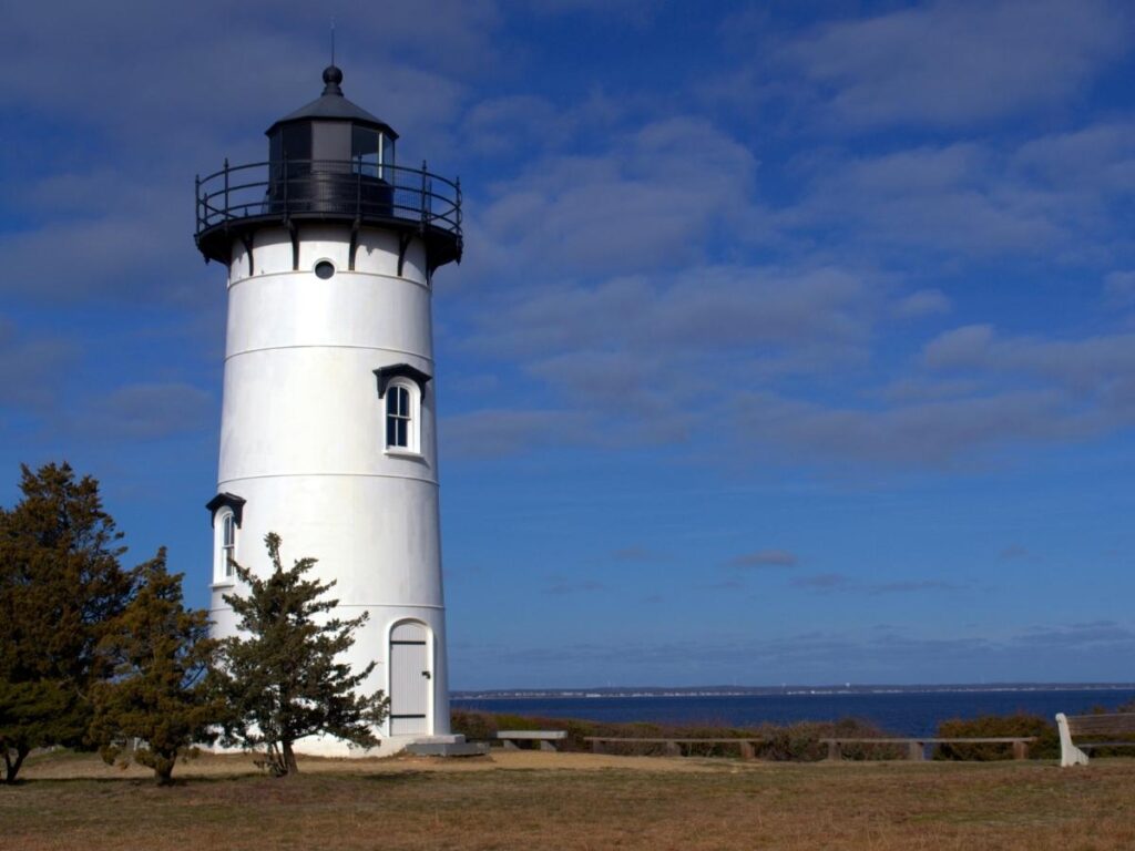 East Chop Lighthouse with panoramic ocean views