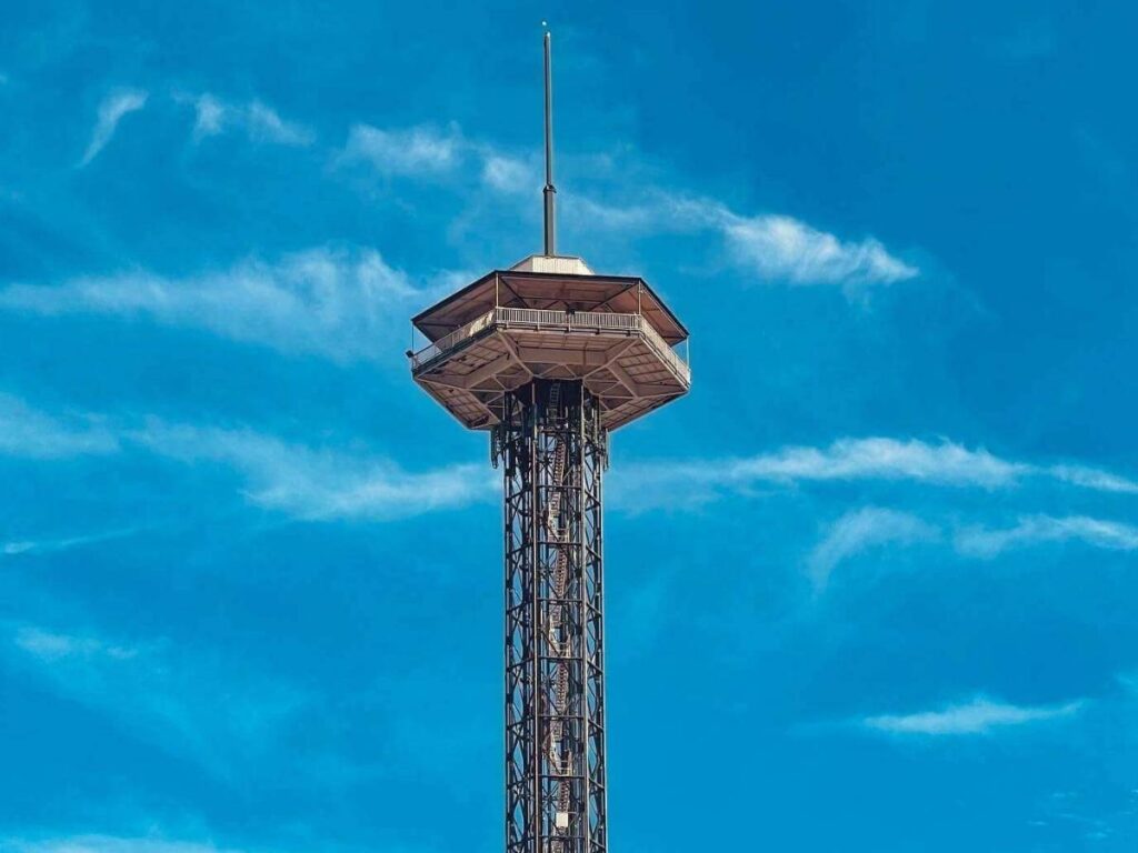 View from the Gatlinburg Space Needle overlooking the town.