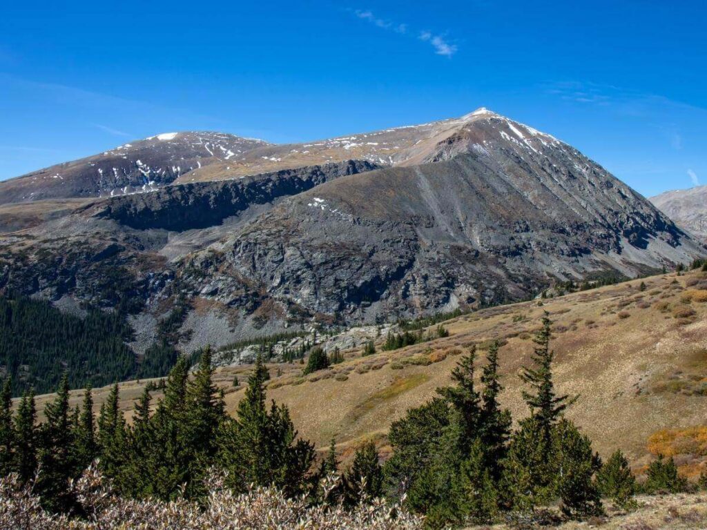 Scenic mountain views along Hoosier Pass near Breckenridge
