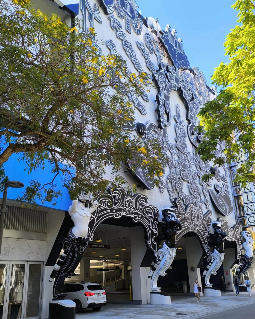 Public art installation in the Miami Design District