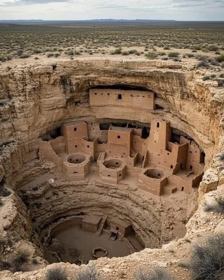 Montezuma Castle National Monument cliff dwelling near Sedona