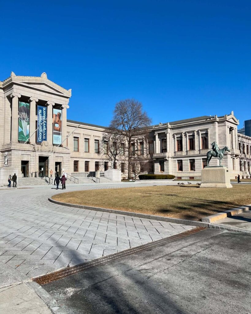 Exterior of Museum of Fine Arts Boston