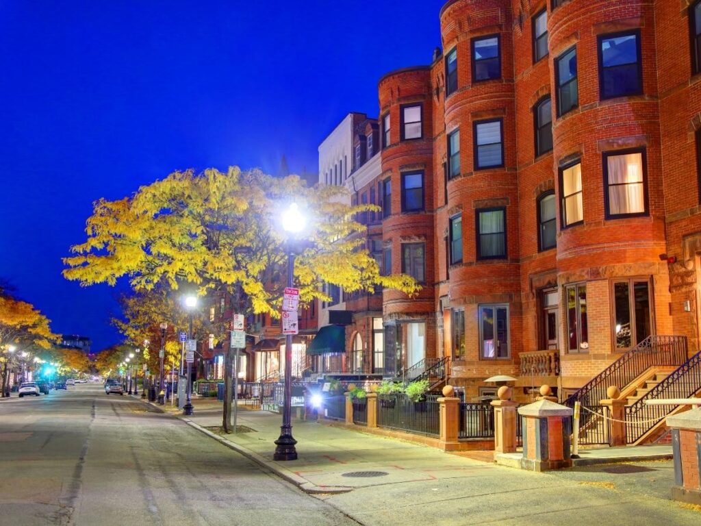 Newbury Street in Boston’s Back Bay neighborhood