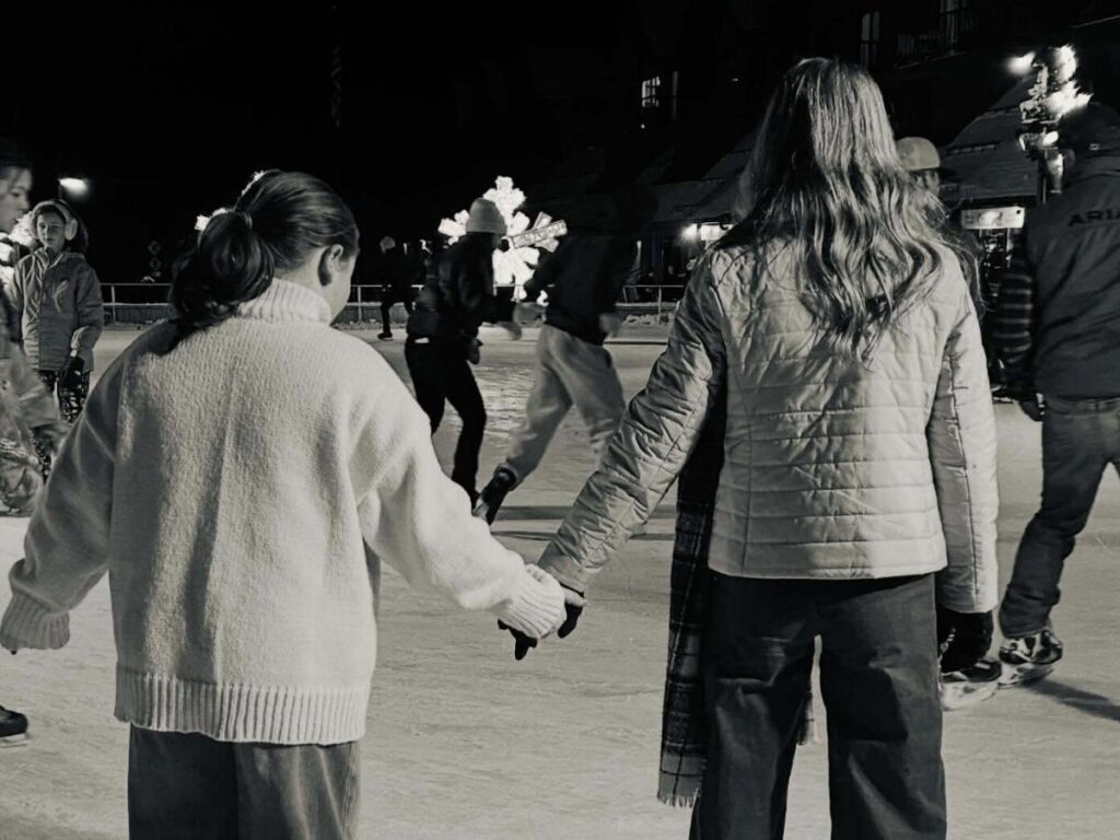 Walking along Main Street in Park City on a relaxed morning
