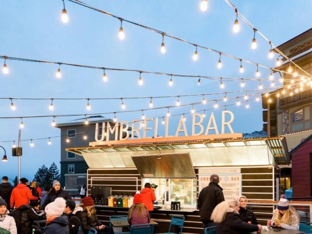 Coffee shop in Park City on a quiet morning