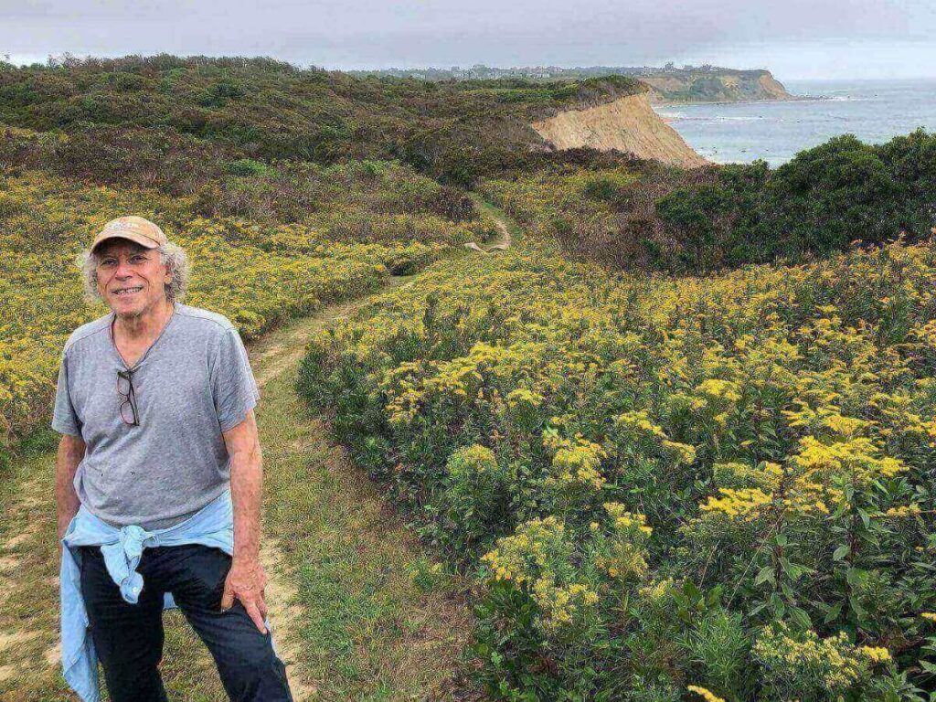 Walking trail through Rodman’s Hollow with glacially-formed terrain.