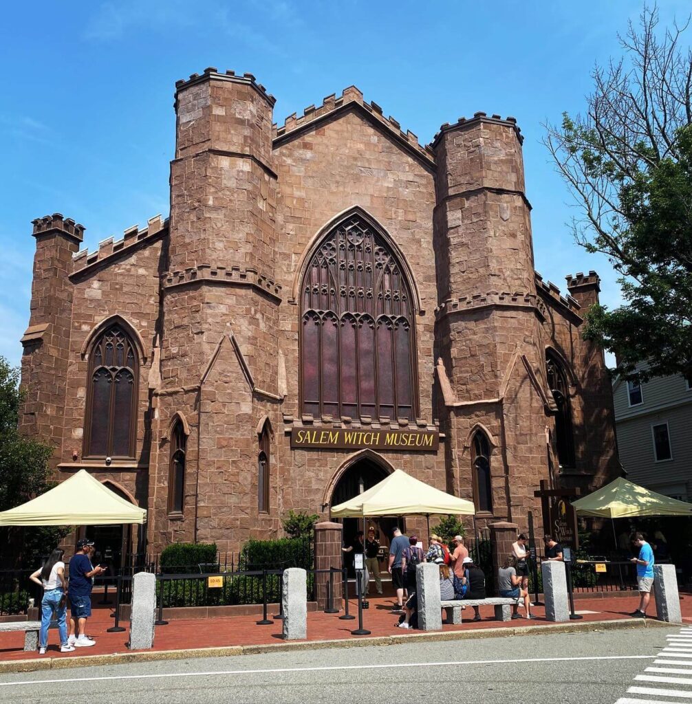 Exterior of Salem Witch Museum with Gothic architecture