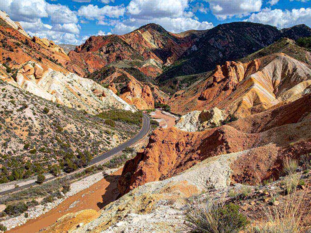 Scenic drive through Big Cottonwood Canyon near Salt Lake City