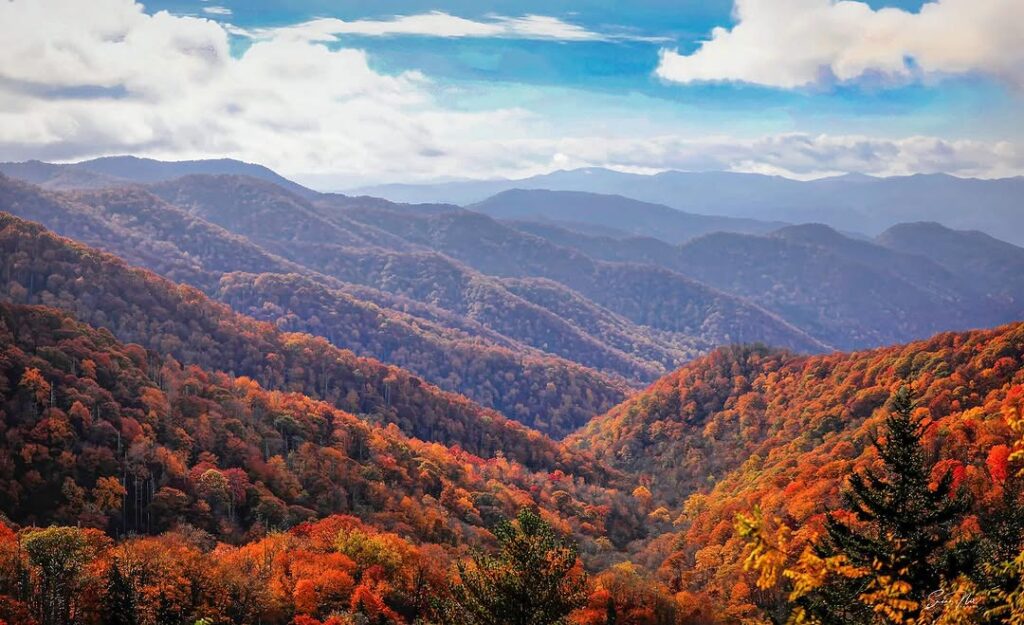View from Crowders Mountain State Park near Charlotte North Carolina