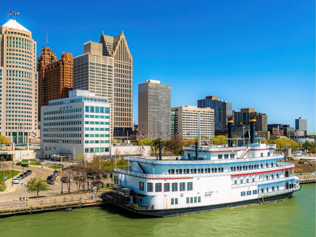 Detroit Princess Riverboat on the Detroit River.