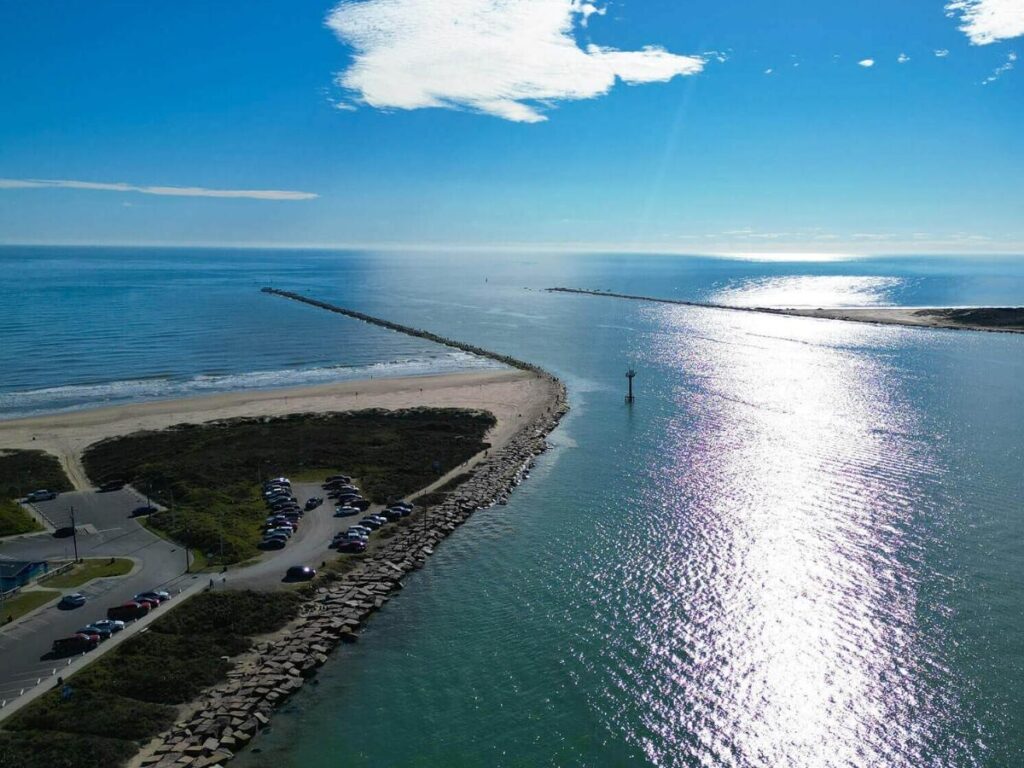 Quiet shoreline walk at Isla Blanca Park in South Padre Island