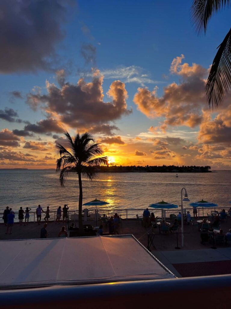 Quiet morning street in Key West with soft light