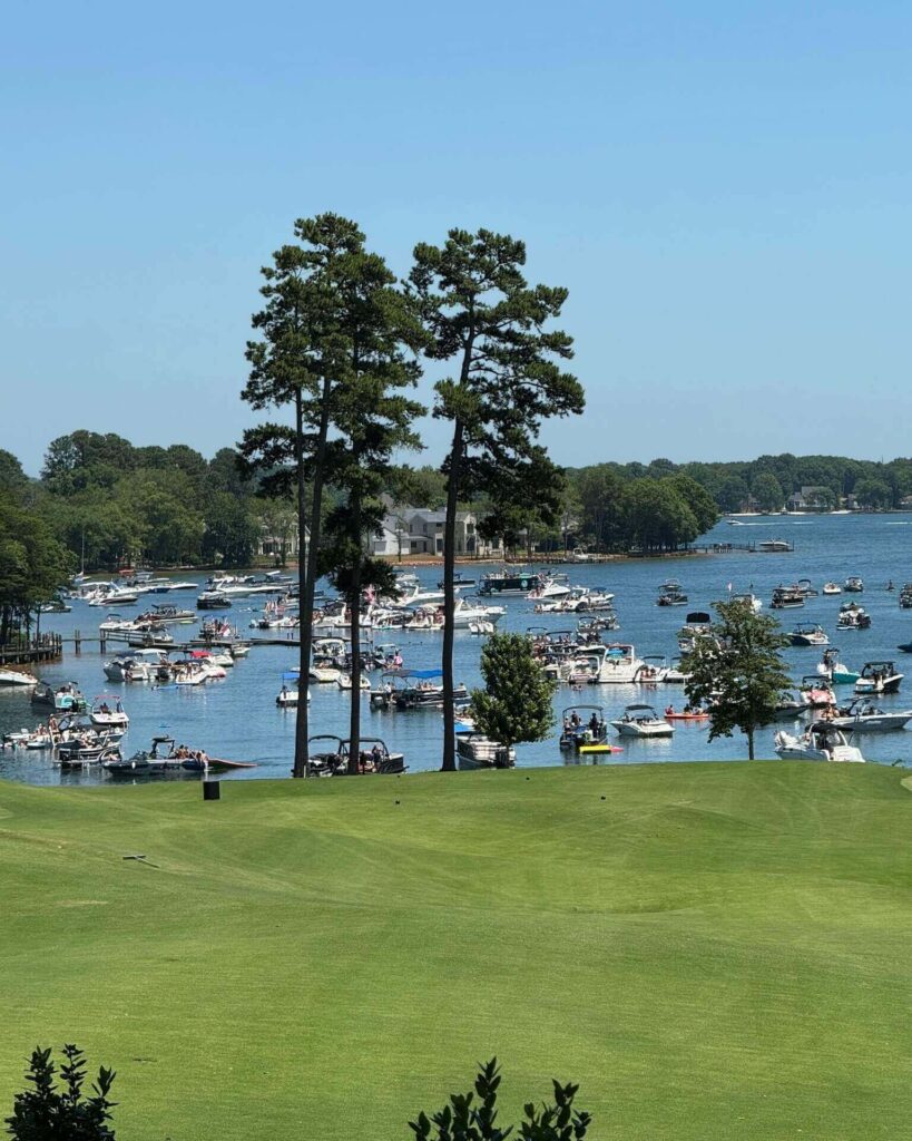 Lake Norman near Charlotte North Carolina with boats and waterfront views