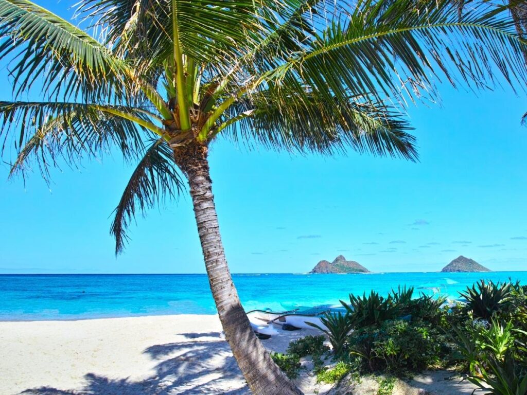 Lanikai Beach on a sunny morning