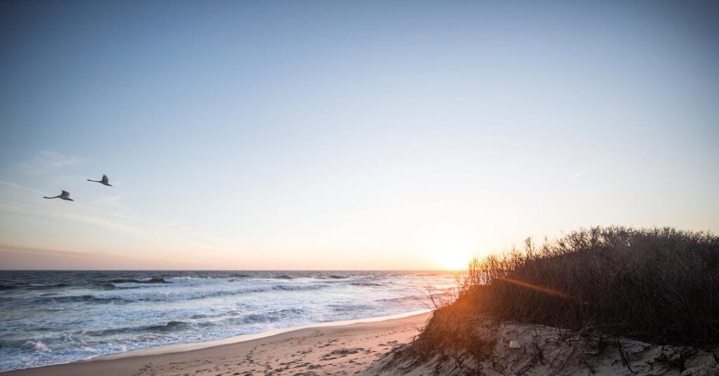 Cisco Beach, a popular surfing spot in Nantucket