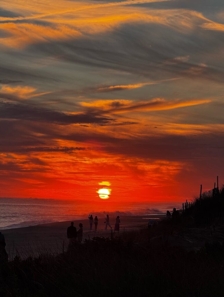 Nantucket during sunset.