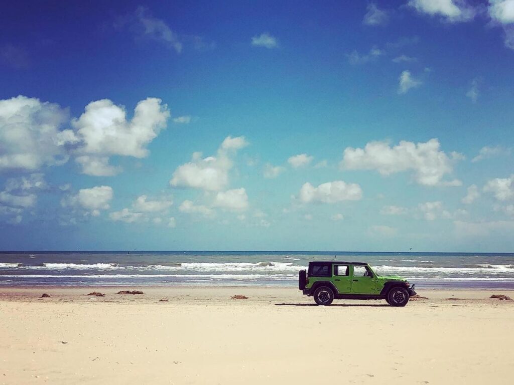 Uncrowded beach in South Padre Island emphasizing relaxed, unstructured time