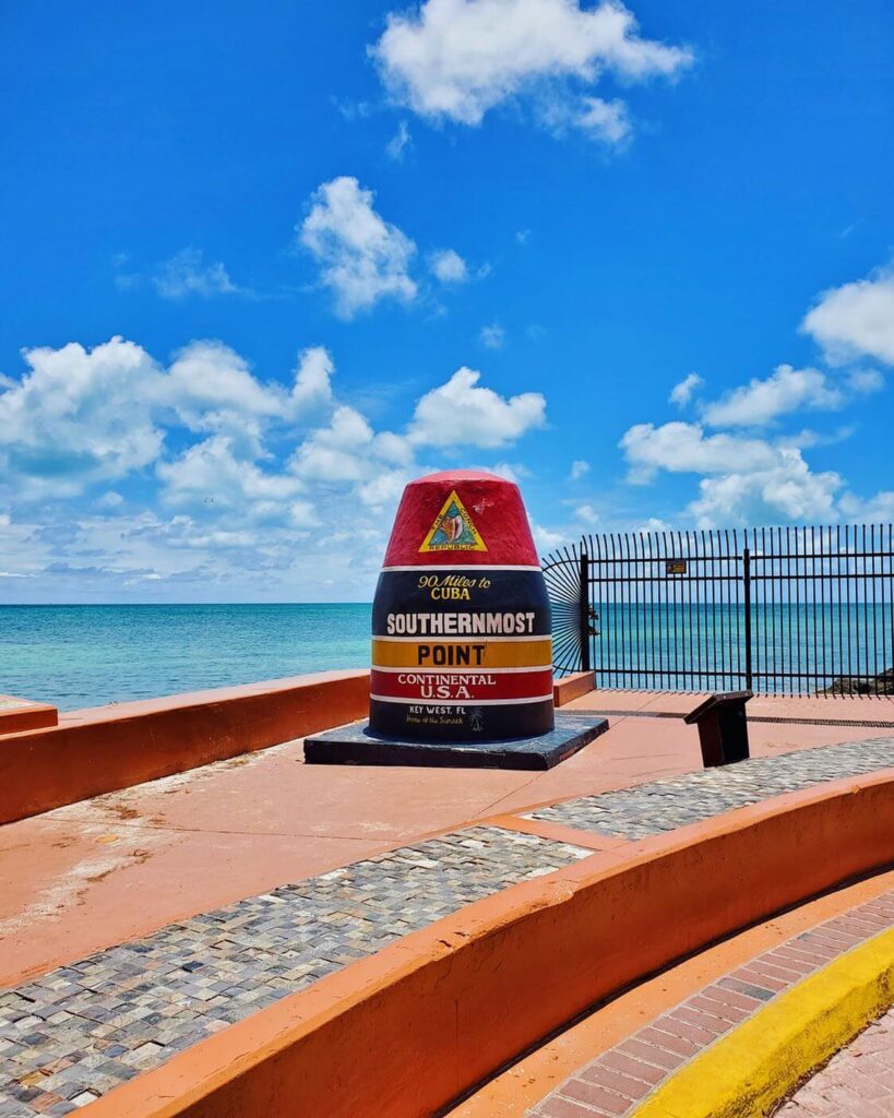 Southernmost Point buoy landmark in Key West