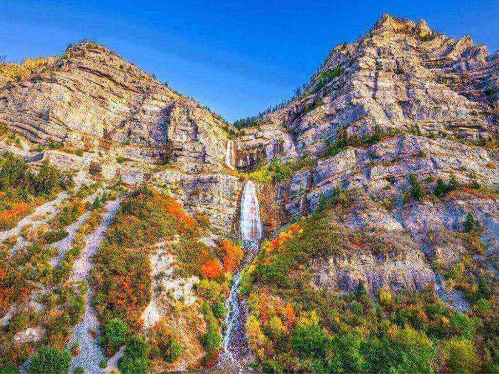 Scenic canyon road near Salt Lake City during a weekend drive