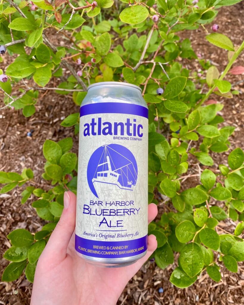 Blueberry ale can from atlantic brewing company