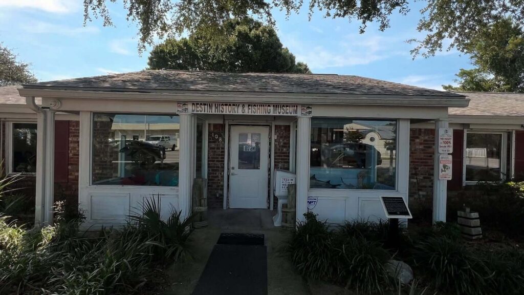 Historic fishing exhibits inside the Destin History & Fishing Museum