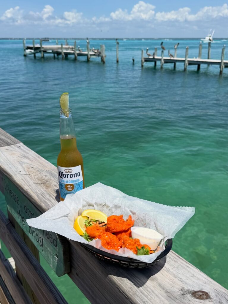 Fresh Gulf seafood served at a waterfront restaurant in Destin