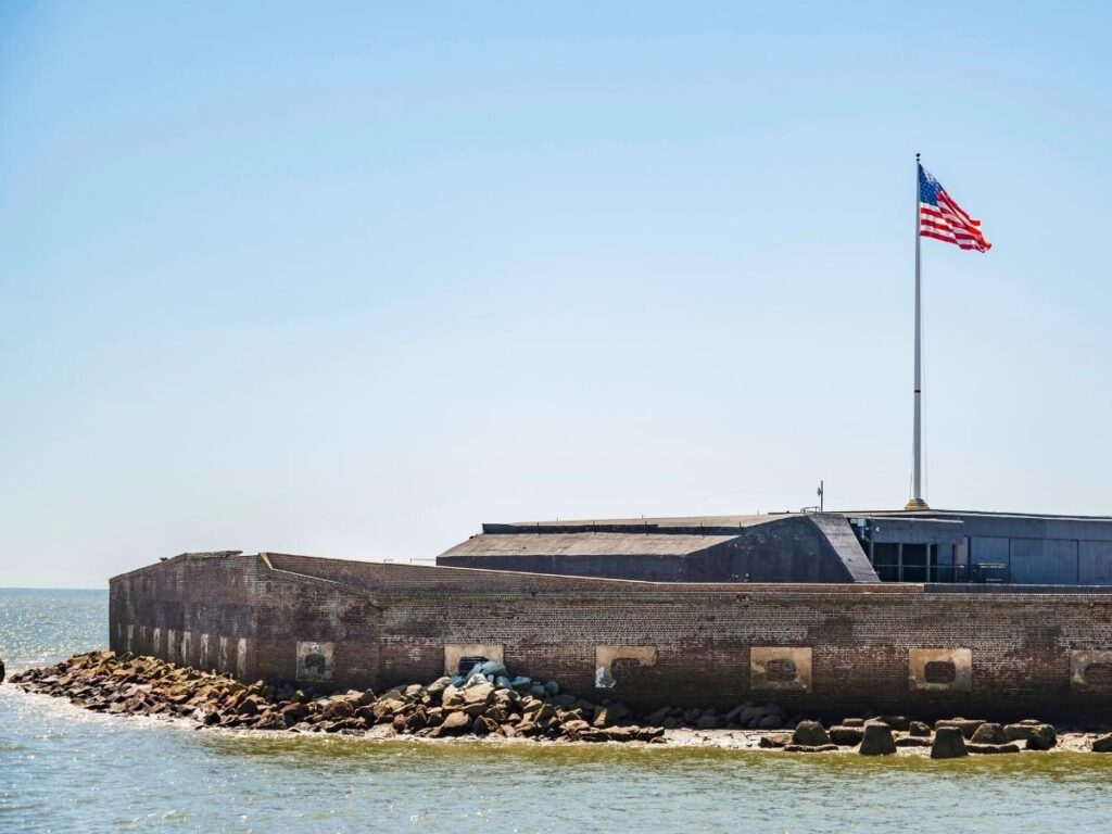 Fort Sumter National Monument in Charleston Harbor