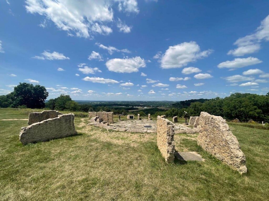 View from Horseshoe Mound Preserve in Galena Illinois