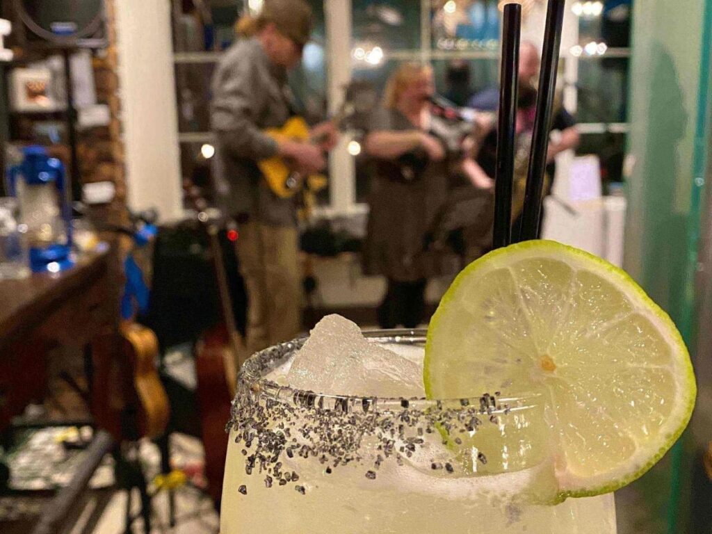 Wine tasting and live jazz event in Leavenworth during warmer months