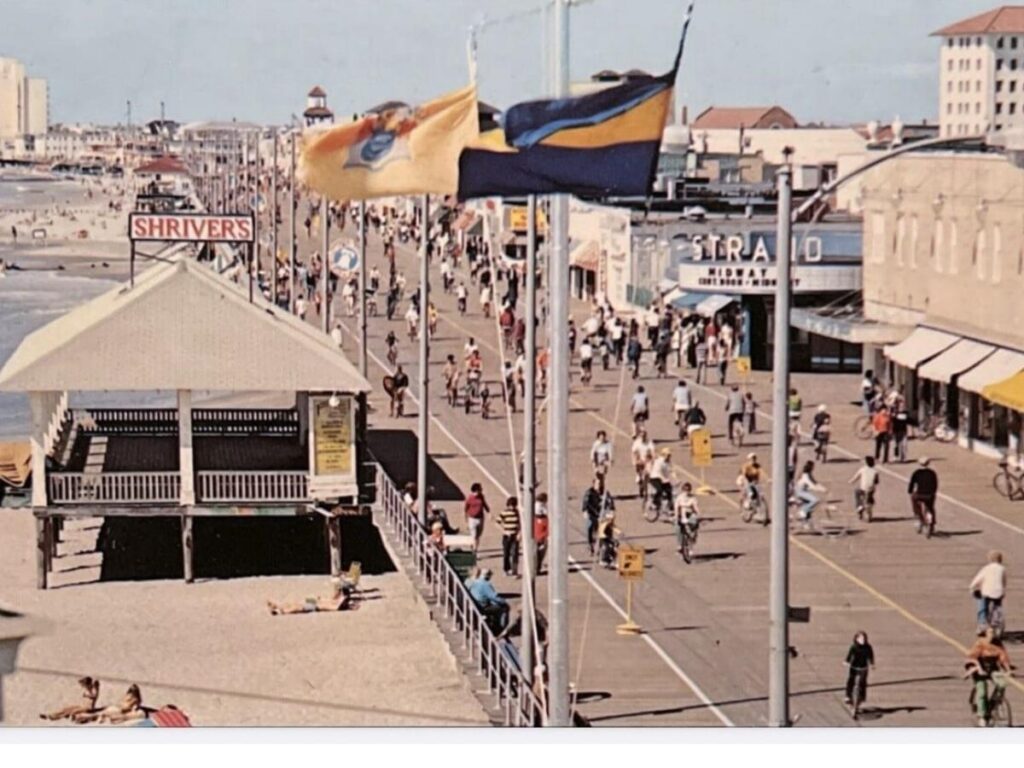 Evening walk along Ocean City beach as the day winds down