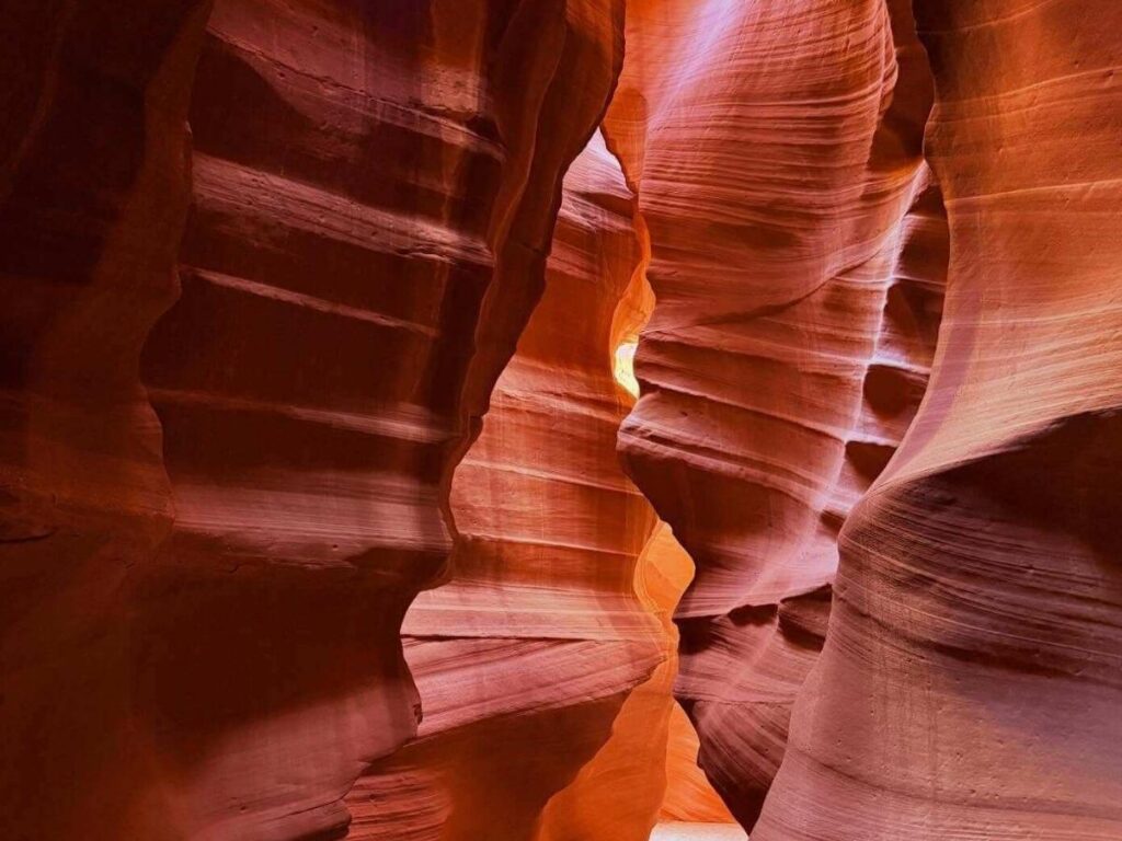 Wide view of desert cliffs and water near Page, Arizona showing the variety of landscapes