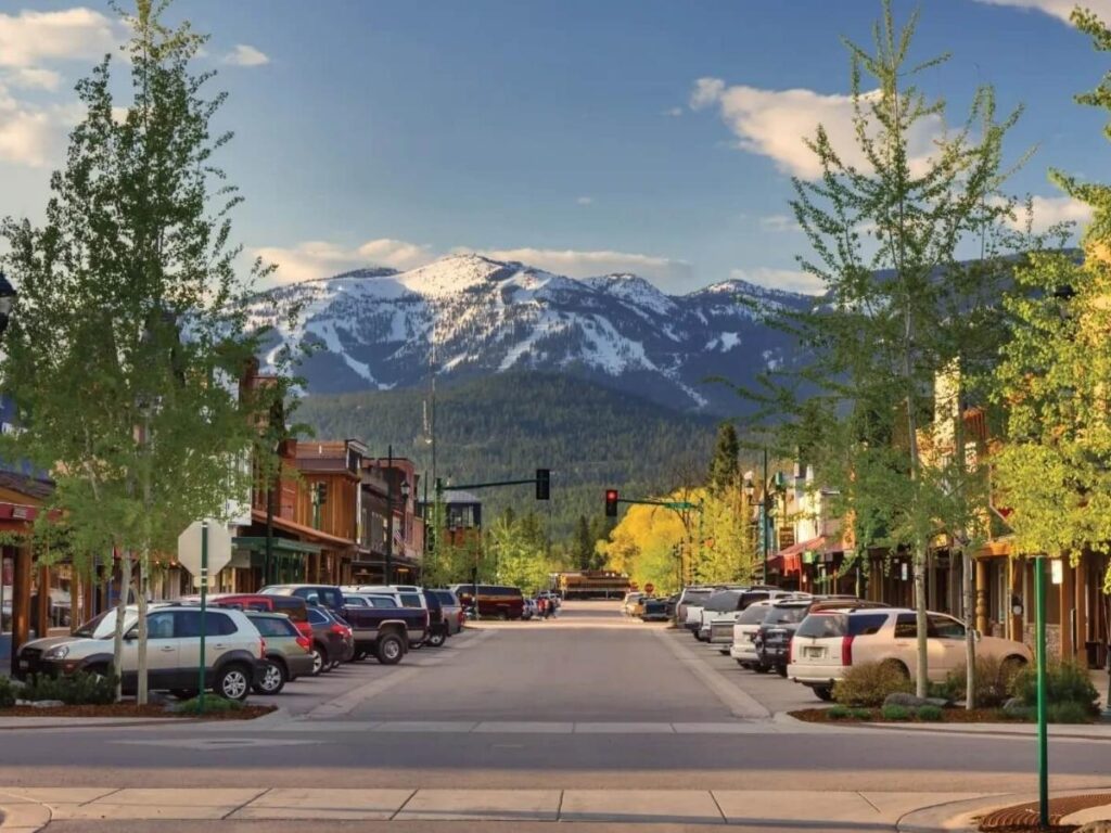 Morning drive from Whitefish toward Glacier National Park