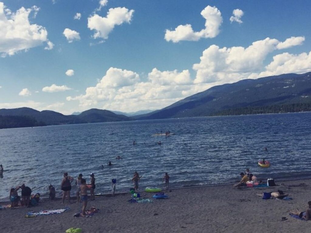 Summer scenery from Whitefish Mountain Resort in Montana