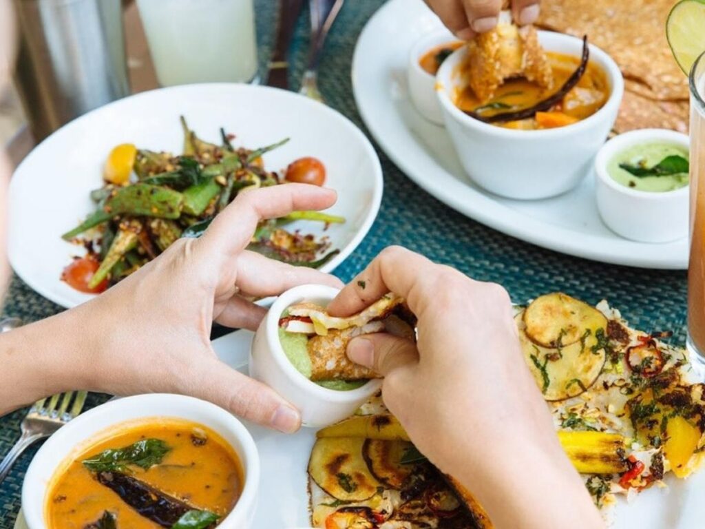 Relaxed lunch spot in Santa Fe between exploring the city