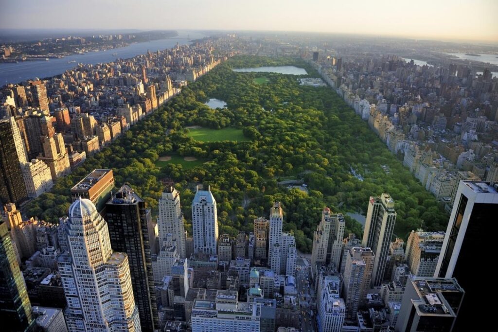 Ariel View of Central Park New York
