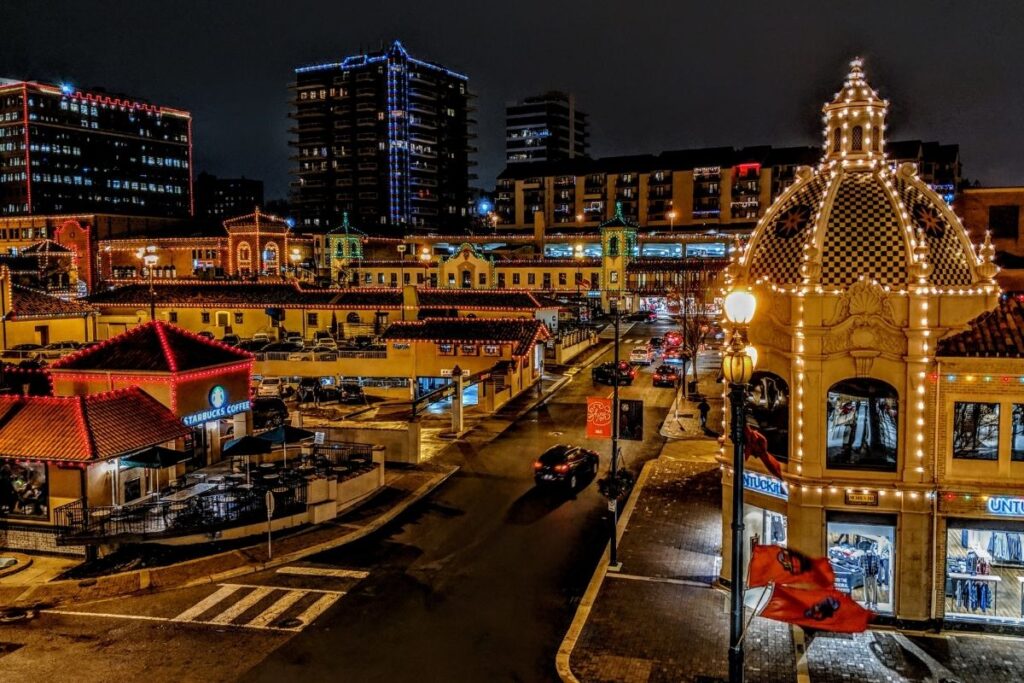 Country Club Plaza with Spanish-style architecture