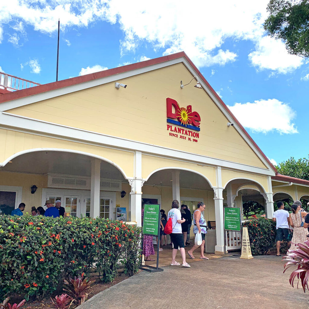 Entrance to the Dole Plantation on Oahu, Hawaii