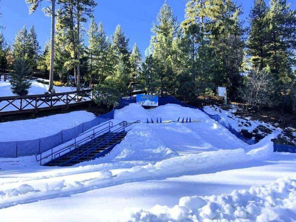 Gentle walking trail near Vail with mountain scenery