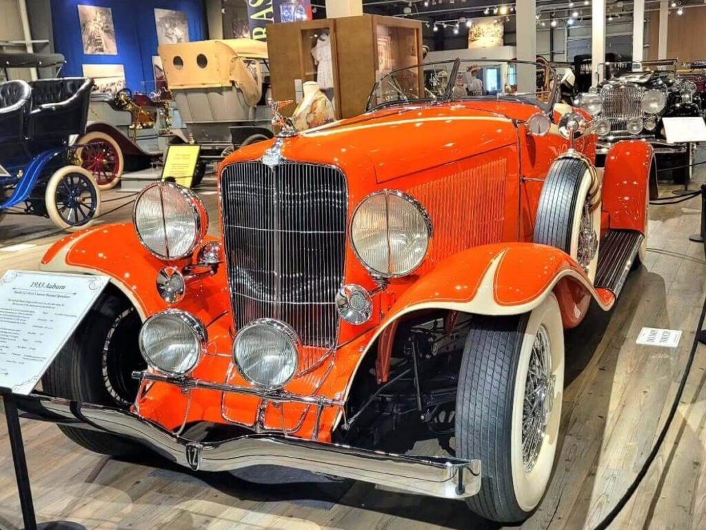 Vintage automobiles on display at Fountainhead Antique Auto Museum in Fairbanks
