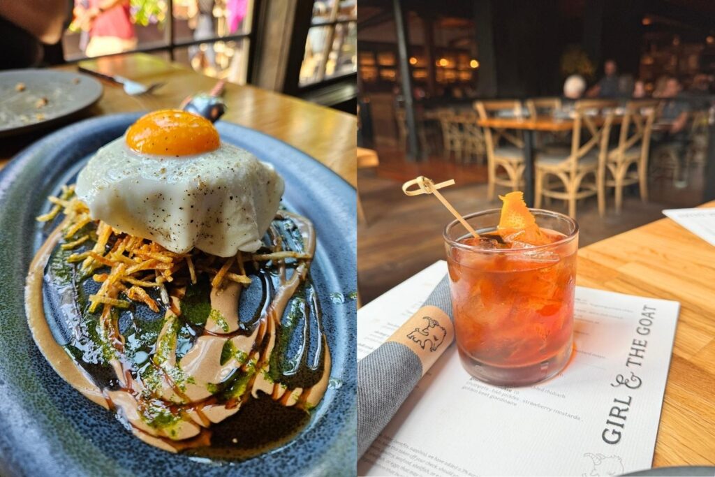 food and drink at Girl & the Goat restaurant in West Loop