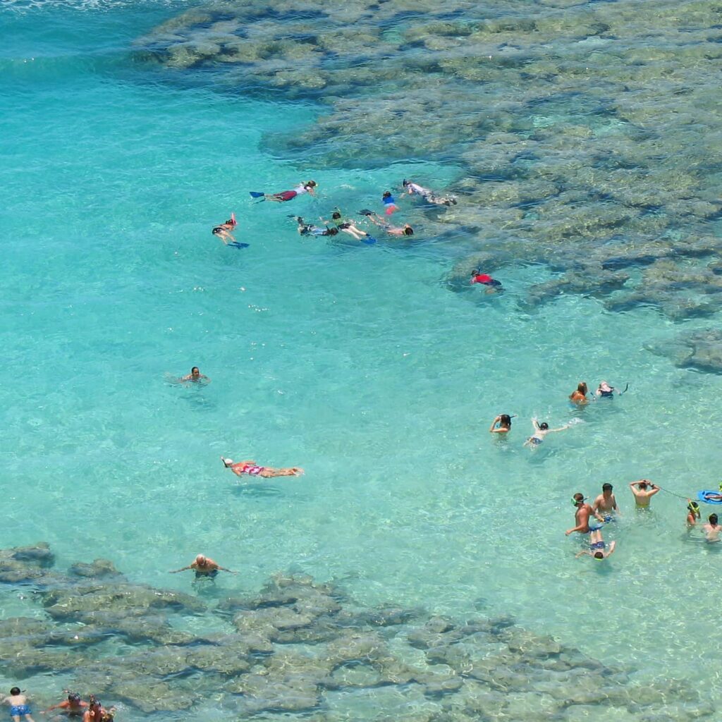 Scenic overlook of Hanauma Bay Nature Preserve on Oahu