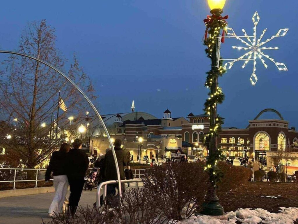 Peaceful walking paths surrounded by flowers at Hershey Gardens