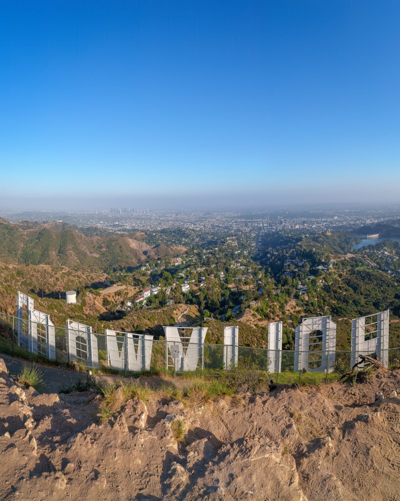 Hollywood Sign from backside
